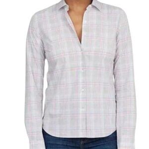 NWT UNTUCKit CHASSELES 100% COTTON STRIPED BUTTON FRONT SHIRT ASSORTED SIZES